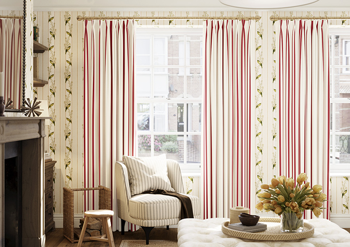 Winnies Stripe, Pillbox - Made to Measure Curtains - Image 3